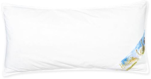 Traumschloss Künsemüller Kopfkissen Holstein 40x80cm mit 80% Daunen, Doppelkammer Daunenkissen mit Außenkammer & stützender Innenkammer, Allergiker geeignet & waschbar, Füllgewicht: 450 g