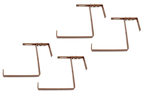 DARO DEKO Blumenkasten-Halter 2 Sets Terracotta