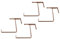 DARO DEKO Blumenkasten-Halter 2 Sets Terracotta