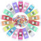 STARVA ST 200 Pcs Clips Petite Pince Couture en Plastique, Polyvalentes pour Toutes Sortes d'artisanat - Couleurs Assorties - 26 x 9 x 12MM