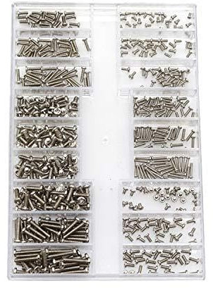 BGTR Schrauben 500 Stück Schraube 18 Arten Minischraube DIY Kit Laptop-Computer zusammenbauen Reparatur Schrauben Fastener Set Schrauben Schrauben (Color : H)