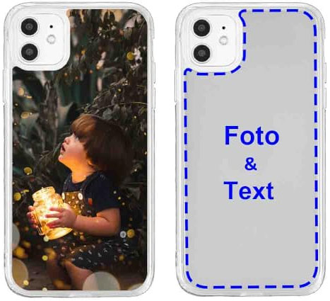 MXCUSTOM Personalisierte Handyhülle für Apple iPhone 11, Benutzerdefiniert Hülle mit Eigenem Foto Bild Text Individuelle Schutzhülle [Weicher Stoßfänger + Harter Rückseite] (CHT-CR-P1A)