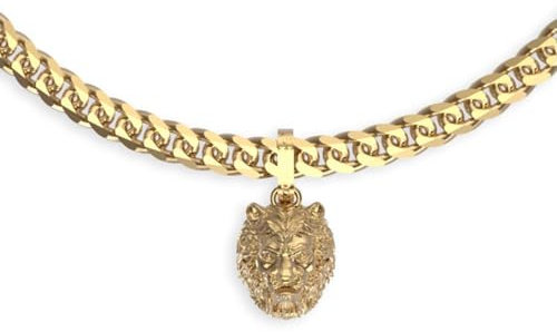 Guess Halskette Lion King JUMN01301JWYGT-U Marke, Einheitsgröße, Metall, Kein Edelstein
