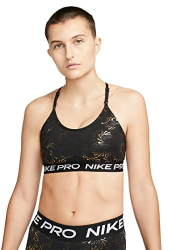 Nike Damen Dri Fit Indy Strpy Sparkle BH