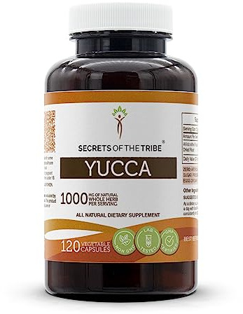 Secrets of the Tribe Yucca 120 Capsules, Made with Vegetable Capsules and Yucca glauca Dried Root (120 Capsules)