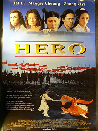 Hero - Jet Li - Maggie Cheung - Donnie Yen - Filmposter A1 84x60cm gerollt