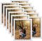 EXYGLO 12er Set Bilderrahmen 20x25 cm, Weiße Fotorahmen Collage für 25x20 cm Fotos und Bilder, Modern Rahmen Leicht und Dünn - Wand- oder Tischaufsteller