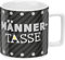 GRUSS & CO Tasse Motiv Männertasse, Schwarz