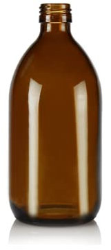 Dioxnatur Botella de Vidrio Ámbar 500ml. Tapón Cierre de Rosca Hermético. Botella Rellenable Almacenamiento de Sustancias Líquidas.