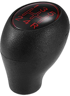 X AUTOHAUX Pomo de palanca de cambios manual para coche, 5 velocidades, para Peugeot 205-1 pieza, color rojo