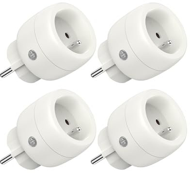 FR WLAN Steckdose, Mini Smart Steckdose mit Sprachsteuerung Timer, Smart Home WiFi Steckdose funktioniert mit Alexa, Google Home, Nur 2.4GHz WiFi, 2er Pack