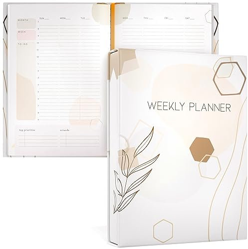 Undatierter Wochen-Monatsplaner 2023-2024,Zeitblockierender Planer mit Kalender 2023-2026, Dankbarkeits-Tagebuch für Frauen und Gewohnheitstracker für Selbstpflege,Tagesplaner und Wochenplaner