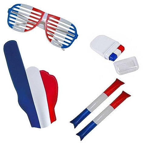 SHOP-STORY Pack supporter tricolore Le Triomphant équipe de France - Bleu Blanc Rouge