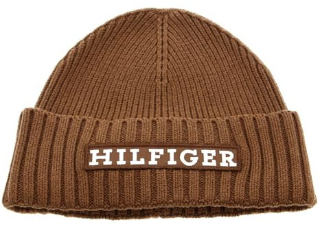 TOMMY HILFIGER TH Monotype Beanie Brown