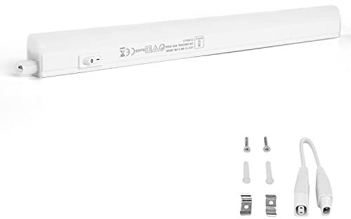 2er-Set LED Unterbauleuchten Lichtleisten 30cm neutralweiß 4000K 400lm hell blendfrei mit An/Aus-Schalter 1,5m Netzkabel mit Euro-Stecker inkl. Verbindungskabel & Montagezubehör L313xB22xH30mm