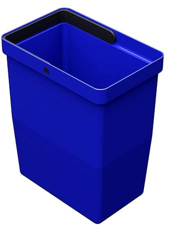 LM 530 ECO | 8-Liter-Mülleimer aus recycelbarem Material | Platzsparender Küchenmülleimer | 15 x 23 x 28,5cm | Kompatibel mit LM-Mülltrennungssystem | Blau