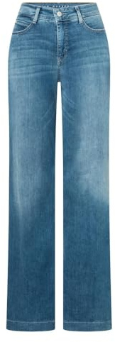 MAC Damen Jeans Dream, Wide Fit, Denim, Casual Fit, Summer Mid Blue Wash, 42/34