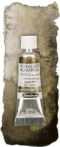 Schmincke – HORADAM® AQUARELL, Super Granulation, Wüsten Grau, 5 ml, sehr stark granulierende Farbtöne, feinste, supergranulierende Aquarellfarben