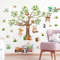 HaoFuJi Wandtattoo Kinderzimmer Baum Waldtiere Junge Mädchen Tiere Dschungel Deko Wandsticker Panda Affe Wandaufkleber Wanddeko Schlafzimmer Babyzimmer Wandbild Kinder Aufkleber Safari Tapete