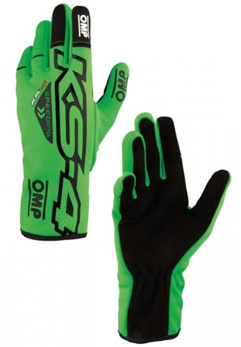 Ompracing Omp Kart KS-4 Handschuhe, Neongrün/Schwarz, Größe L