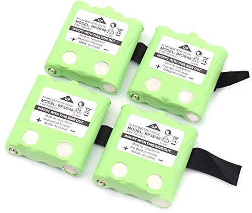 MINHUANG 4.8V 700Mah Wiederaufladbarer NI-MH-Akku, Hochleistungs-Backup-Akku, Für Interphone/Kabellose Telefone BT-1013 BP-38 BP-39 BP-40, 4 Stück