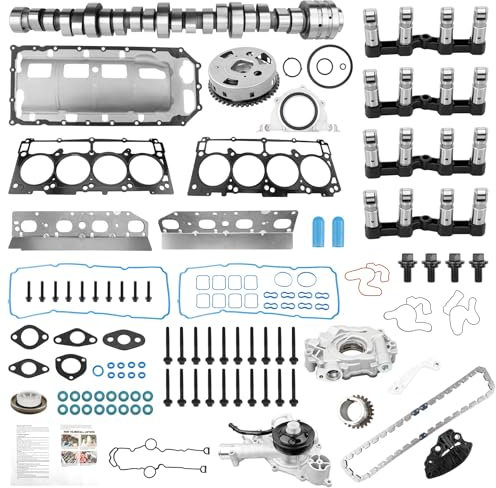 MDS 5.7L Hemi Camshaft Lifter Kit With Oil Pump Water Pump Set,Compatible with 2009-2010 Dodge Ram 1500 Durango Chrysler Aspen 2011-2015 Ram 1500,Replace# 53022263AF 5038684AA 53021622BH