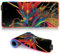 Tappetino per mouse da gaming, tappetino per mouse Ninja Samurai LED, tappetino per scrivania ROG esteso tappetino per mouse (60 x 35 x 0,3 cm) design personalizzato esteso per laptop