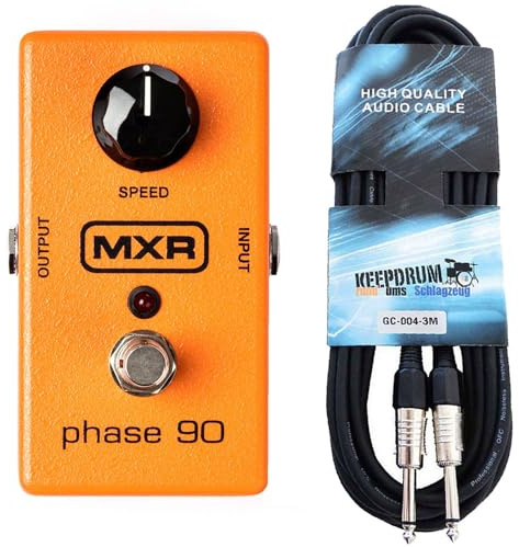 MXR M101 Effektgerät Phase 90 Analoges Vintage Phaser Pedal + keepdrum Gitarrenkabel