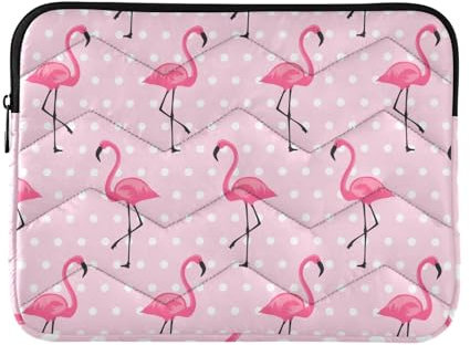 ZRWLUCKY Laptop-Hülle für 33-35,6 cm (13-14 Zoll), dünne Hülle für Laptops, Flamingo, Hope, Laptoptasche mit Reißverschluss, für Arbeit, Reisen