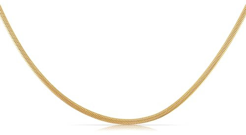 Made by Nami Brillenkette Damen & Herren Brillenband Schlangen Design Gold oder Silber 70cm (Schlangendesign, Gold)