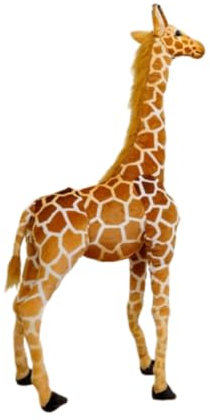 champracer Großes Giraffe Plüschtier, Giraffe Kuscheltier Groß Stehend Riesen Stofftier Puppe Deko Geschenk Kinder Spielzeug Braun Gelb (80cm)