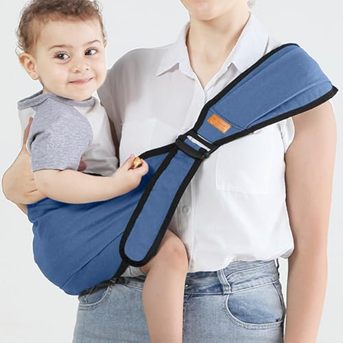 Porte Bébé,Portable Echarpe De Portage Bebe Porte-Bébé Réglable Bretelles Rembourrées Séparées Réglables Ergonomiques Porte-Bébé Latéral, Pour Porte-Bébé Nouveau-Nés et Tout-Petits Jusqu'à 25 Kg