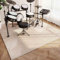 Tapis Batterie Tapis de Tambour Insonorisé Moquette Antidérapante Tapis pour Batterie Acoustique Grosse Caisse Claire Batterie électronique Kits Instruments de Musique Tapis de Sol 160 x 120 cm