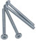 WEAXIO 40 viti a testa piatta M6 x 80 mm, esagonali, in acciaio al carbonio, testa tonda, filettatura parziale, viti per mobili