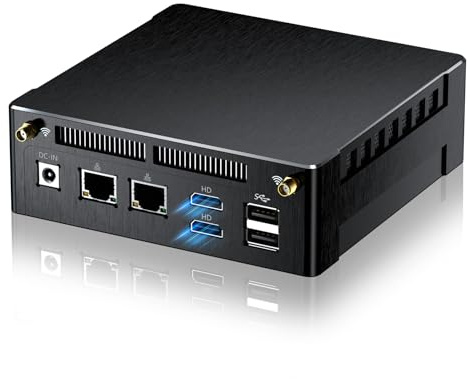 Kinupute Mini PC avec AMD Ryzen 7 7840HS, Jusqu'à 5,1 GHz, Ordinateur de Bureau avec 64G DDR5, 4T PCIE4.0 SSD, Windows 11 Pro, HDMI/USB-C, 4K Triple Display, Radeon 780M Graphics, 2.5Gbps LAN, WiFi6E