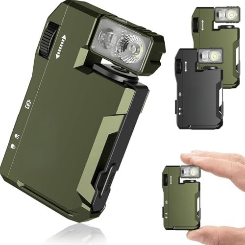 G5 Rechargeable EDC Flashlight,Magnetic Mini Flashlight,400 Lumens Rechargeable EDC Flashlight with 180° Rotation & Dual Light,Super Bright EDC Keychain Flashlight for Outdoor Home Emergencies