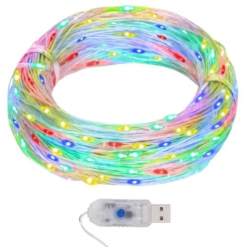 Solivagant Guirlande Lumineuse Micro LED 40m 400 LED coloré 8 Fonctions,(0.19 KG)