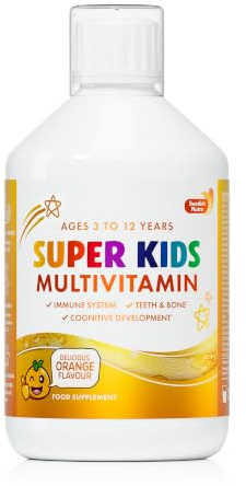 Multivitamin-Superkinder von Swedish Nutra – Vitamin A, B, C, D, E, Kalzium, Magnesium