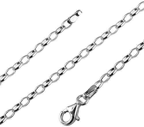 Avesano Ankerkette 925 Silber Damen Halskette Silberkette Weitankerkette 2,7 mm in Länge 42 cm verfügbar 101032-042