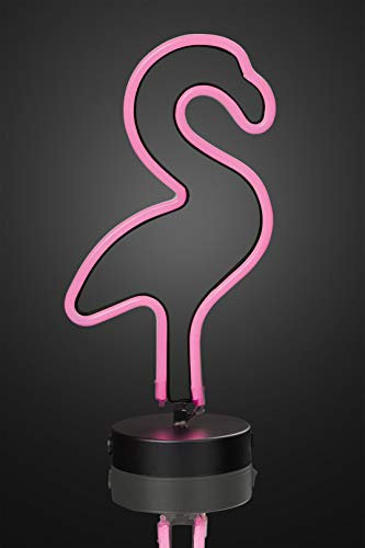 hellum 522976 LED Flamingo pink Lampe Leuchte Deko 111 LED´s Indoor Nachtlicht Sihoulette