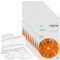 60x Signia Gr. 13 Hörgerätebatterien, 10x6er Blister PR48 Orange 24606 + EWANTO Aufbewahrungsbox f. 2 Batterien (10, 13, 312, 675), transparente Batteriebox für Knopfzellen < Ø 12 mm x H 6 mm