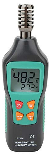 Digitales Thermo-Hygrometer, Thermometer, Hygrometer, Mini Temperatur und Feuchtigkeitsmessgerät mit Umgebungs, Luftfeuchtigkeit, Hintergrundbeleuchtung, Daten halten 0-99% RH -20 ℃ -60 ℃
