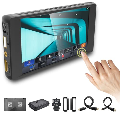 Werpower Portkeys P6 4K Camera Monitor with LUT/Peaking Focus/Video Assist/Luma/RGB Waveform for DSLR/Camcorder(5.5 Inch)