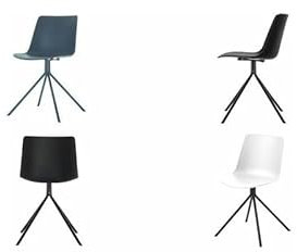 PAPERFLOW Besucherstuhl DN, 2er Set, schwarz