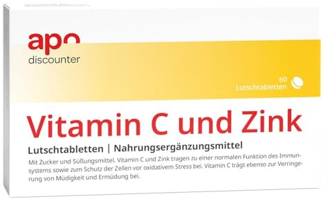 Vitamin C und Zink Lutschtabletten von apodiscounter 60 stk
