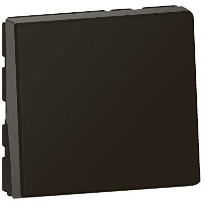 Legrand - Poussoir lumineux avec voyant Mosaic Easy-Led 6A 2 modules - noir mat