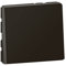 Legrand - Poussoir lumineux avec voyant Mosaic Easy-Led 6A 2 modules - noir mat