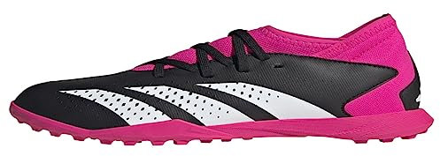 adidas Predator Accuracy.3 Turf Soccer Shoe, Black/White/Team Shock Pink, 10.5 US Unisex Little Kid
