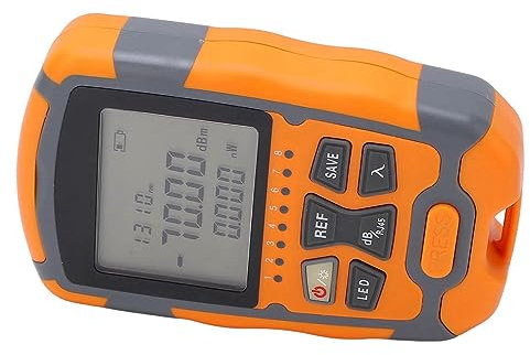 Handheld Mini Optical Power Meter Portable Optical Fiber Cable Tester Multimeter with LED Light for Most of the Needs of Communication Maintenance