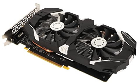 Tarjeta Gráfica GTX 1060, Tarjeta Gráfica de Video para Juegos GDDR5 de 6GB/5GB/3GB de 192 Bits con Ventiladores Duales, HDMI/DVI/DP, Tarjeta Gráfica para Computadora, Compatible con 4K HDR(6 GB)